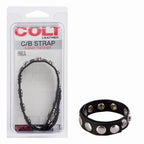 Colt 8 Snap Fastener Leather Strap – Luxury Leather Bondage Strap Black Black > Clothes > Mens Leather