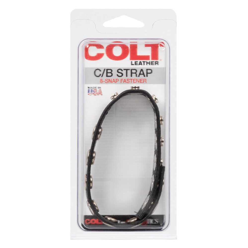 Colt 8 Snap Fastener Leather Strap – Luxury Leather Bondage Strap > Clothes > Mens Leather