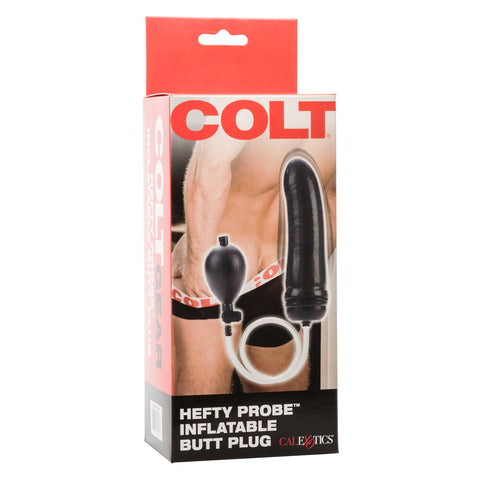 COLT Hefty Probe Inflatable Dildo Black Anal Toys & Stimulators