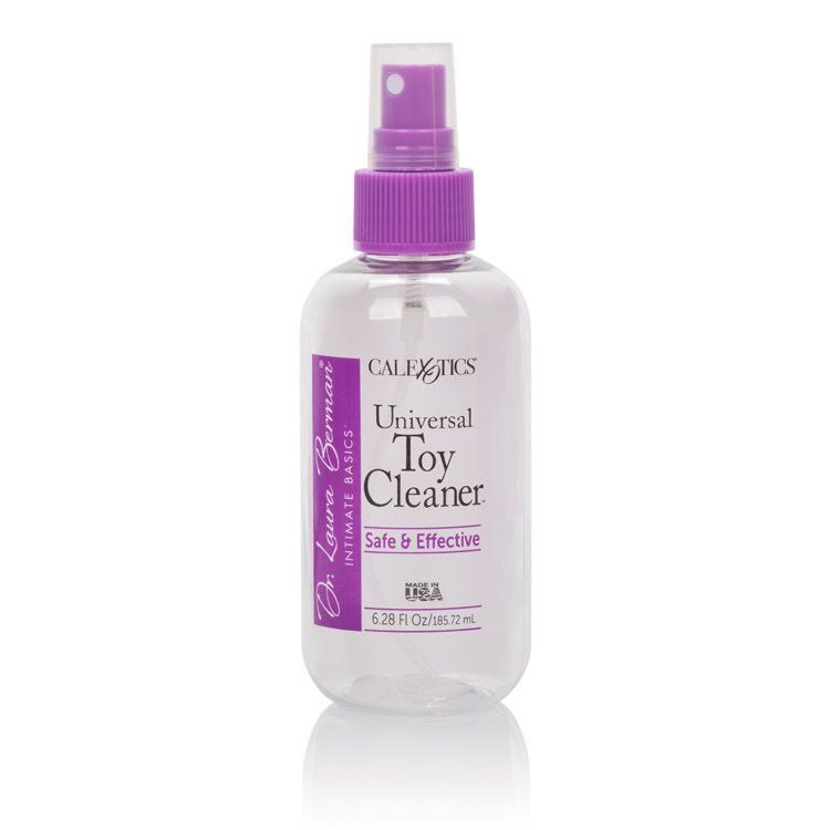 Laura Berman Anti-Bacterial Toy Cleaner Safe and Effective 6.28 oz Clear Bottle with Purple Spray Nozzle Default Title Toy Cleaners