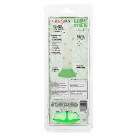 CalExotics Glow Stick Leaf Green Bendable Silicone Adult Toy DONGS