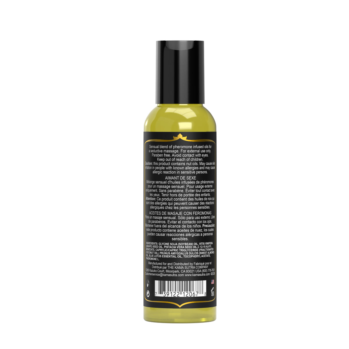Kama Sutra Blue Lotus Pheromone Massage Oil 2 fl > Essentials > Massage Oil