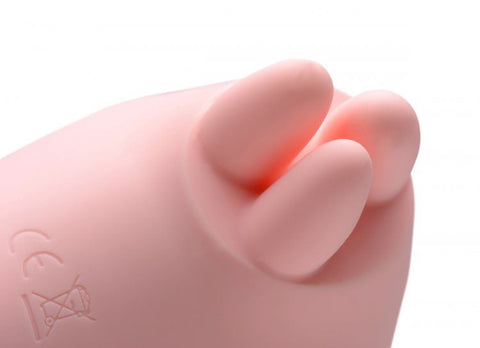 Rechargeable Pink Clitoral Vibrator with Three Sensual Ticklers STIMULATORS