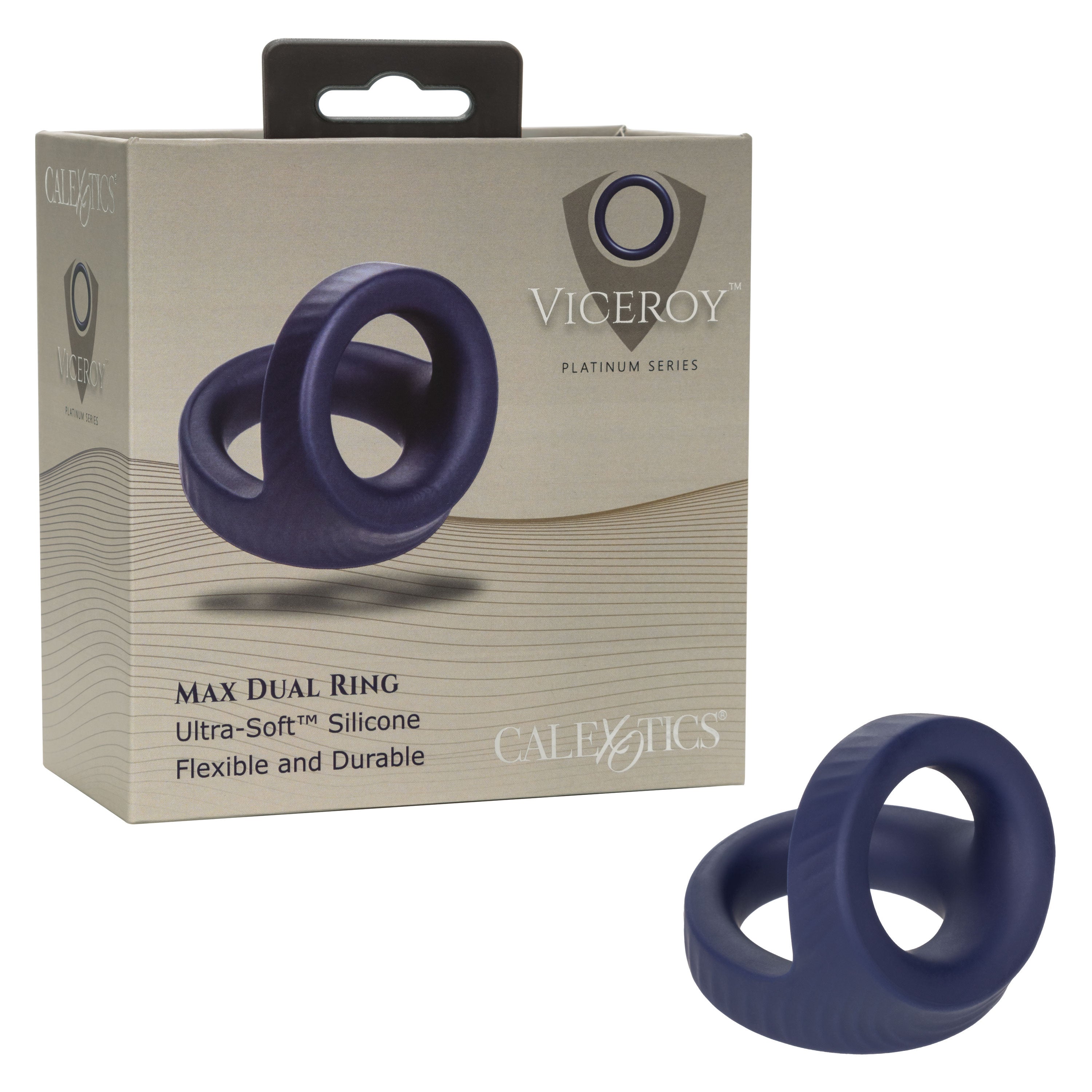 Viceroy Max Dual Silicone (Black) – Stretchy Stamina Cock Ring > Cock Ring > Sling