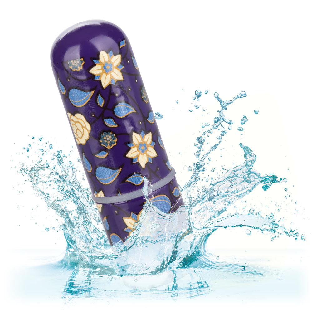 Naughty Bits Just The Tip Bullet Vibrator 3 Inch Floral Pattern Compact Mini Massager BULLETS