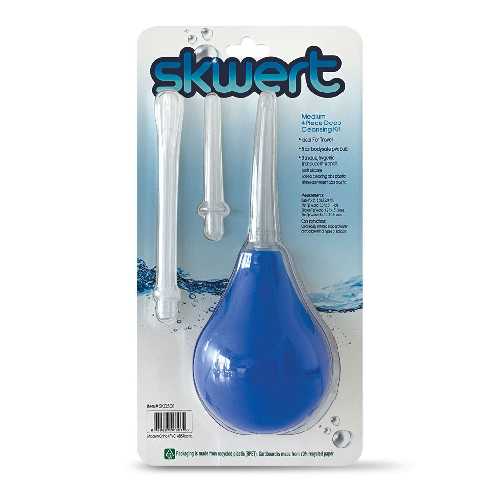 Skwert 4 Piece 8 Ounce Douche Medium Set – 8oz Capacity Personal Hygiene Kit > Essentials > Douches