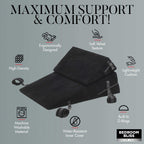 Bondage Cushion Set Foam Wedge Pillow Black > Sex Toys > Sex Positioners
