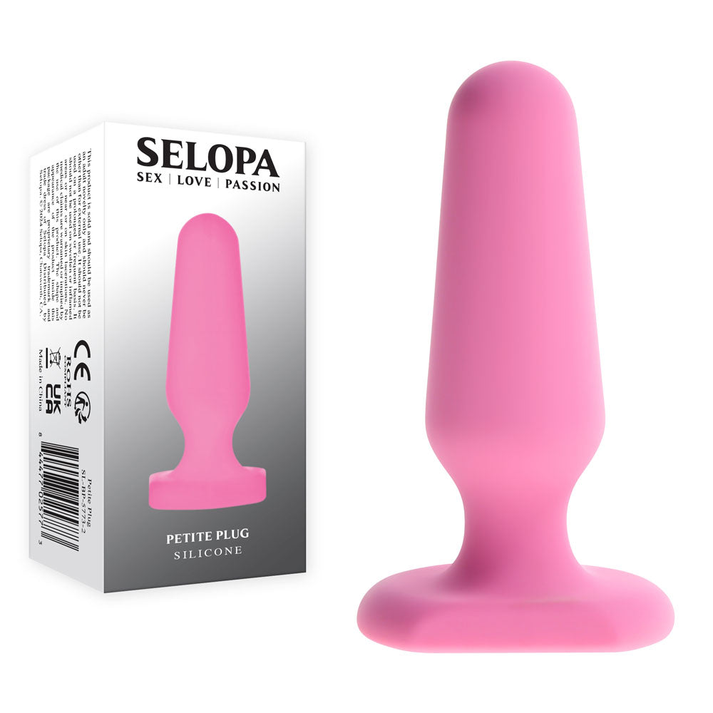 Selopa Petite Plug - 7.4 cm Silicone Butt Plug for Beginners Pink Anal Toys & Stimulators