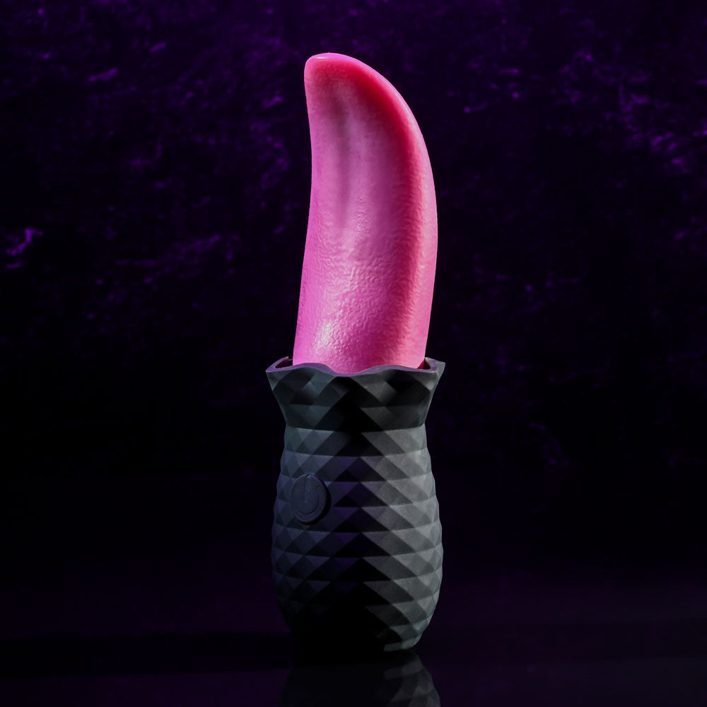 Selopa Tongue Teaser 14.8cm Black USB Rechargeable Vibrating Stimulator VIBRATORS