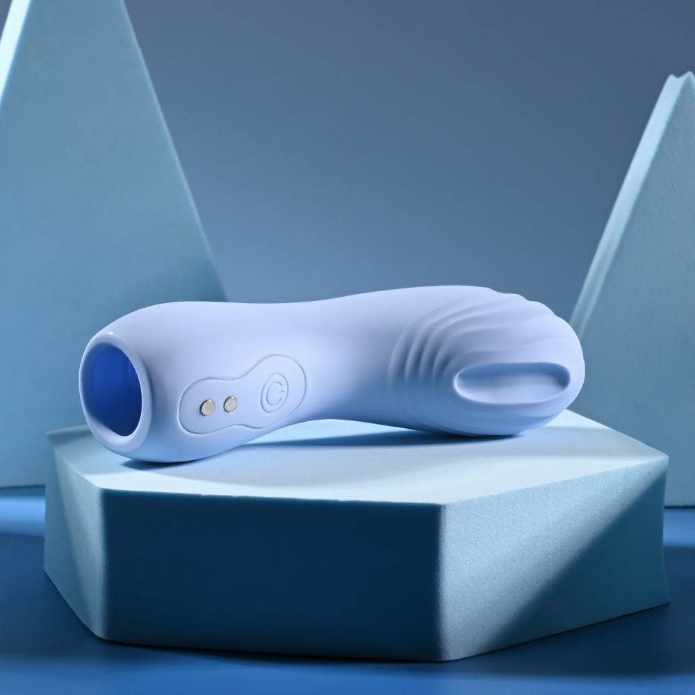 Selopa Good Point Hollow Vibrating Finger Stimulator Black Finger Stimulator