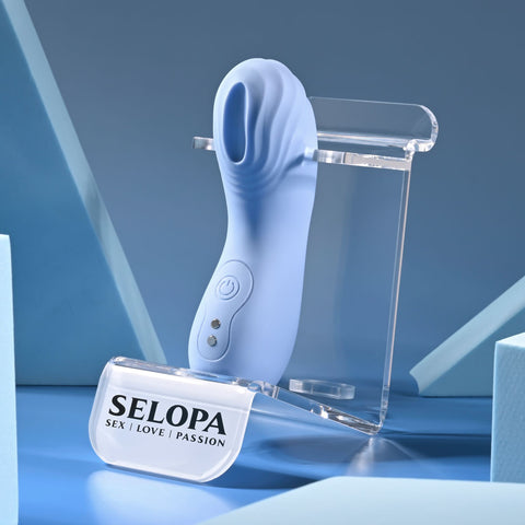 Selopa Good Point Hollow Vibrating Finger Stimulator Black Finger Stimulator