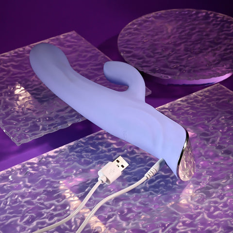 Lavender Love – Waterproof Dual Motor Rechargeable Flexible Vibrator VIBRATORS-RABBIT