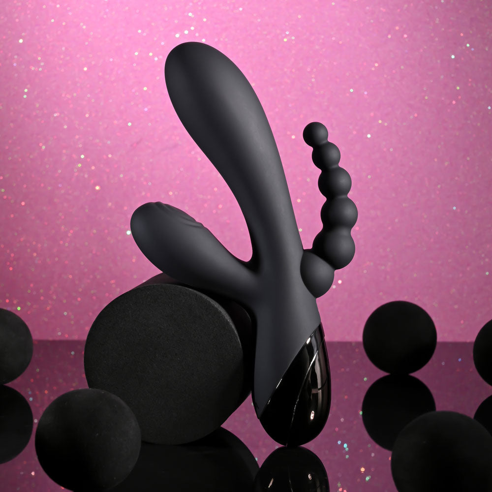 Selopa Triple Aces – USB Rechargeable Triple Stimulator Vibrator 19.7 cm > Vibrators > Ladies > Rabbit Multi
