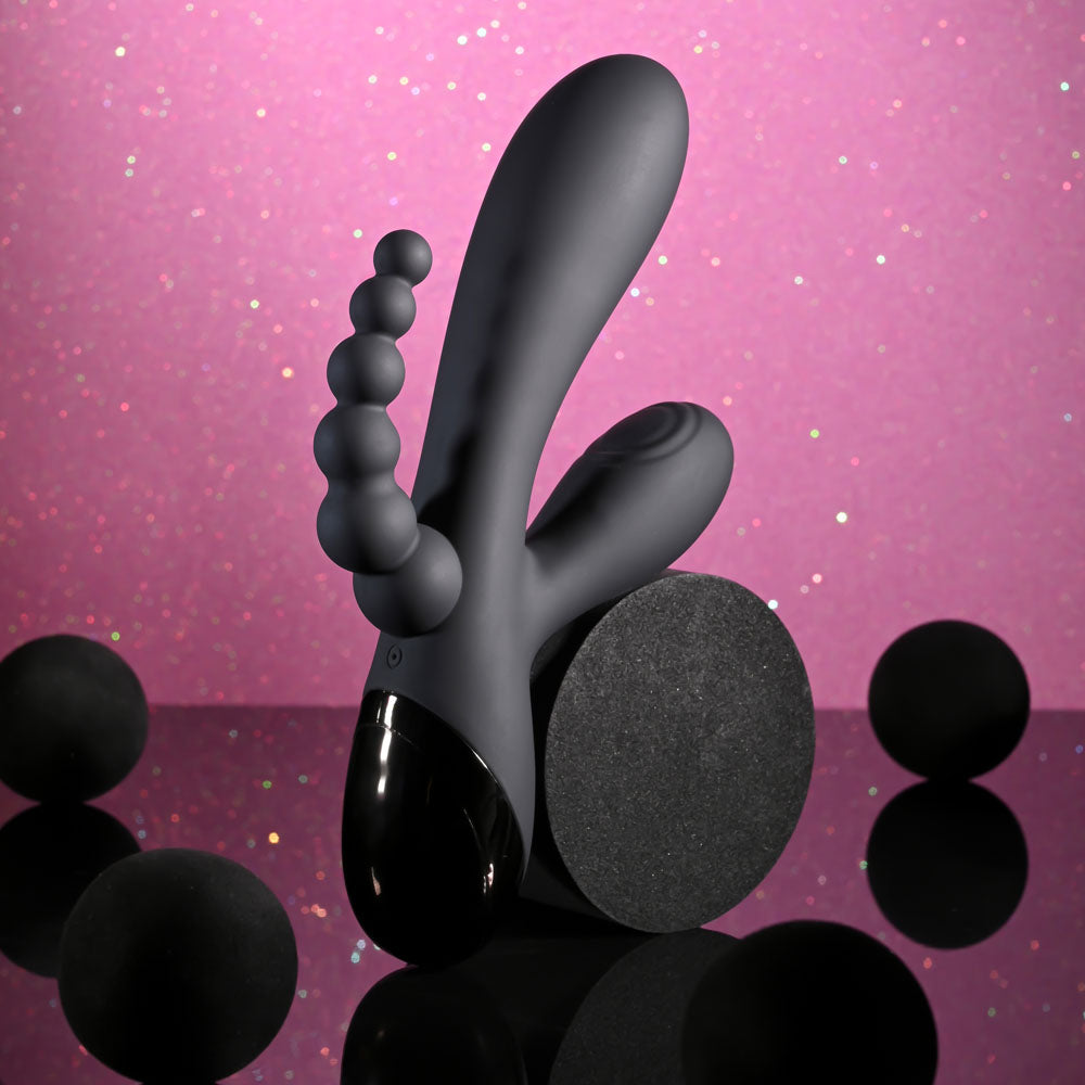 Selopa Triple Aces – USB Rechargeable Triple Stimulator Vibrator 19.7 cm > Vibrators > Ladies > Rabbit Multi