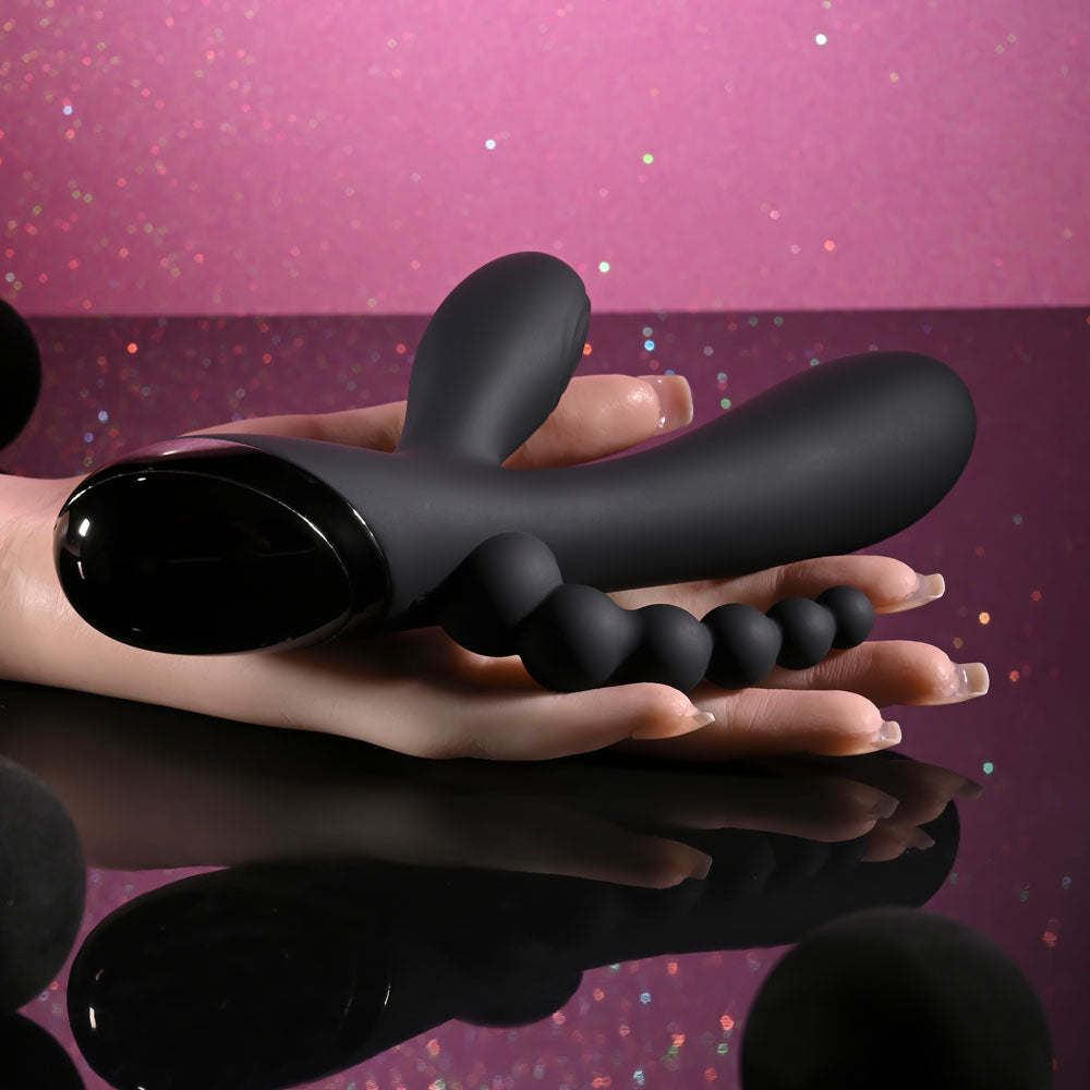 Selopa Triple Aces – USB Rechargeable Triple Stimulator Vibrator 19.7 cm > Vibrators > Ladies > Rabbit Multi