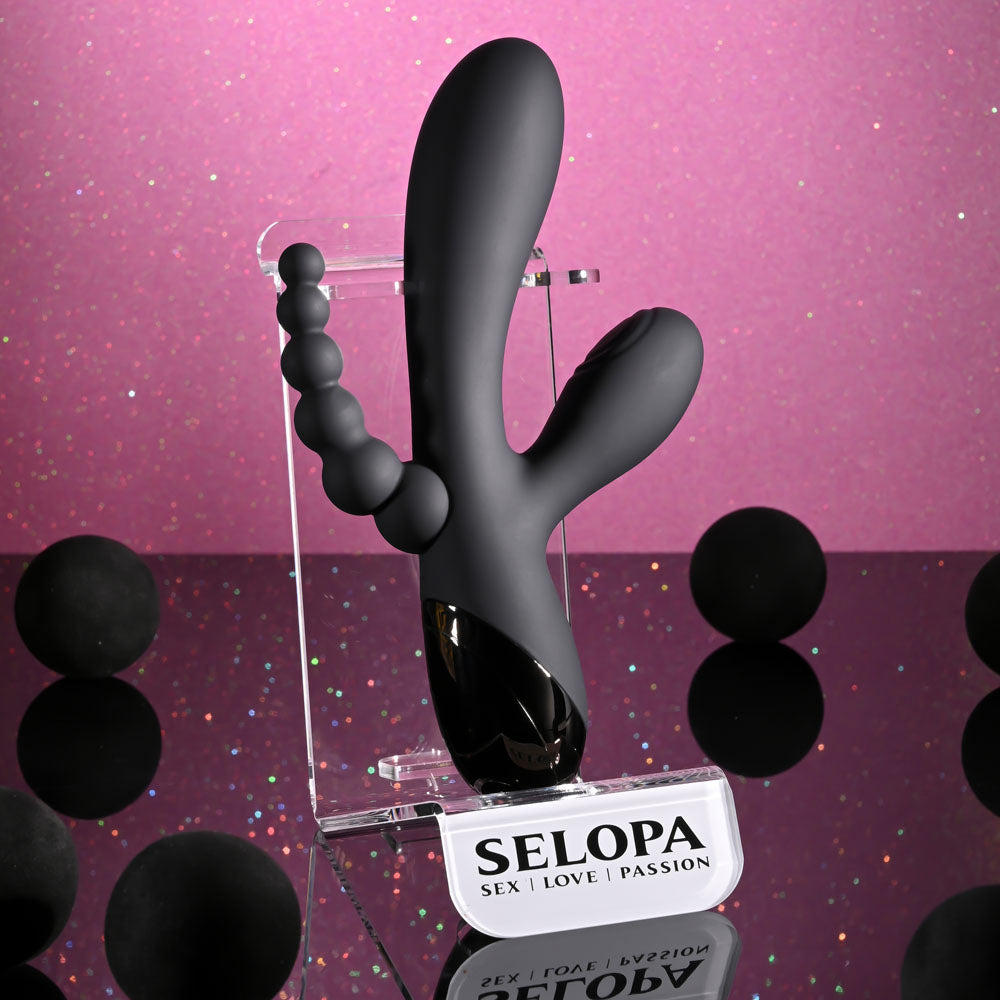 Selopa Triple Aces – USB Rechargeable Triple Stimulator Vibrator 19.7 cm > Vibrators > Ladies > Rabbit Multi