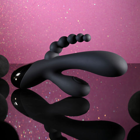 Selopa Triple Aces – USB Rechargeable Triple Stimulator Vibrator 19.7 cm > Vibrators > Ladies > Rabbit Multi