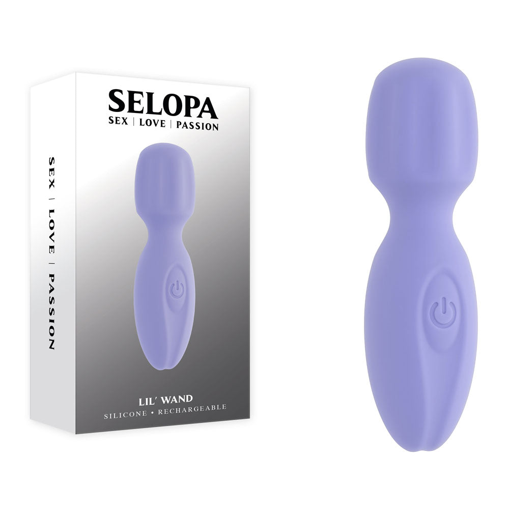 Selopa Lil Wand 11cm USB Rechargeable Massage Wand Purple Adult Stuff Warehouse Selopa Lil Wand 11cm USB Rechargeable Massage Wand Purple Adult Stuff Warehouse