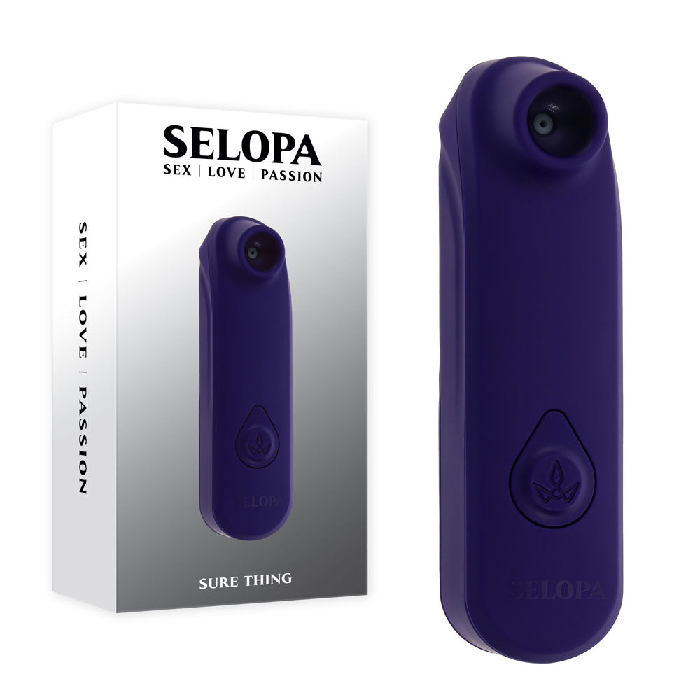 Selopa Sure Thing Vibrating and Sucking Adult Stimulator Device Air Pulsation