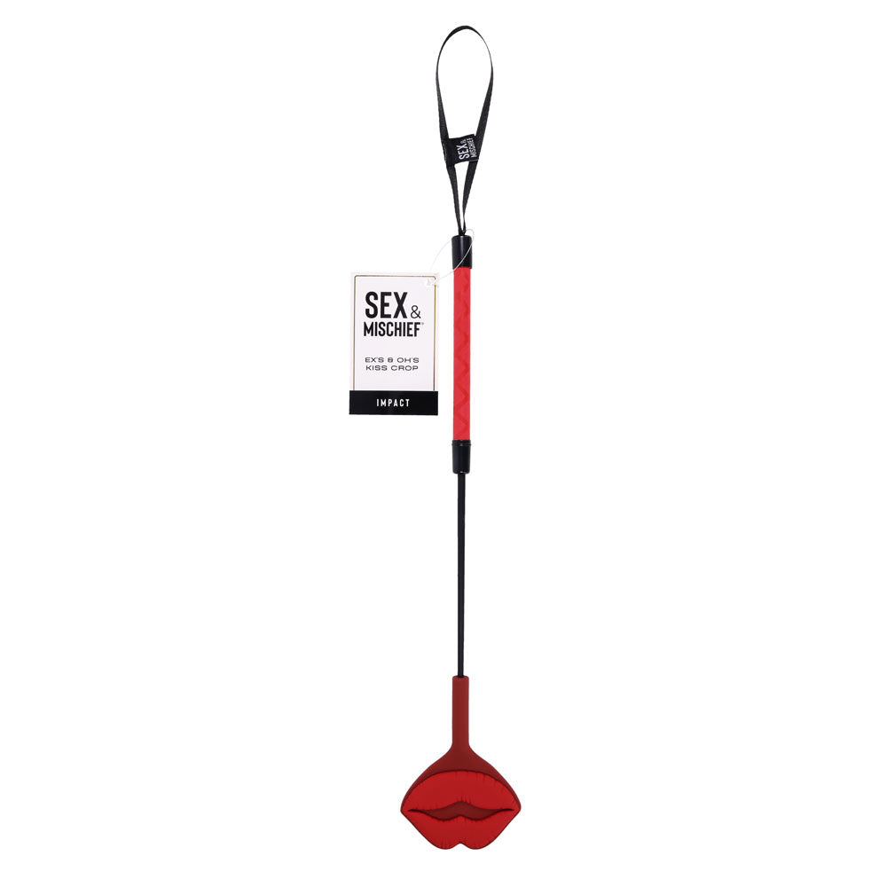 S&M Exs and Ohs Kiss Crop Silicone Tipped Crop Whip Secondary image