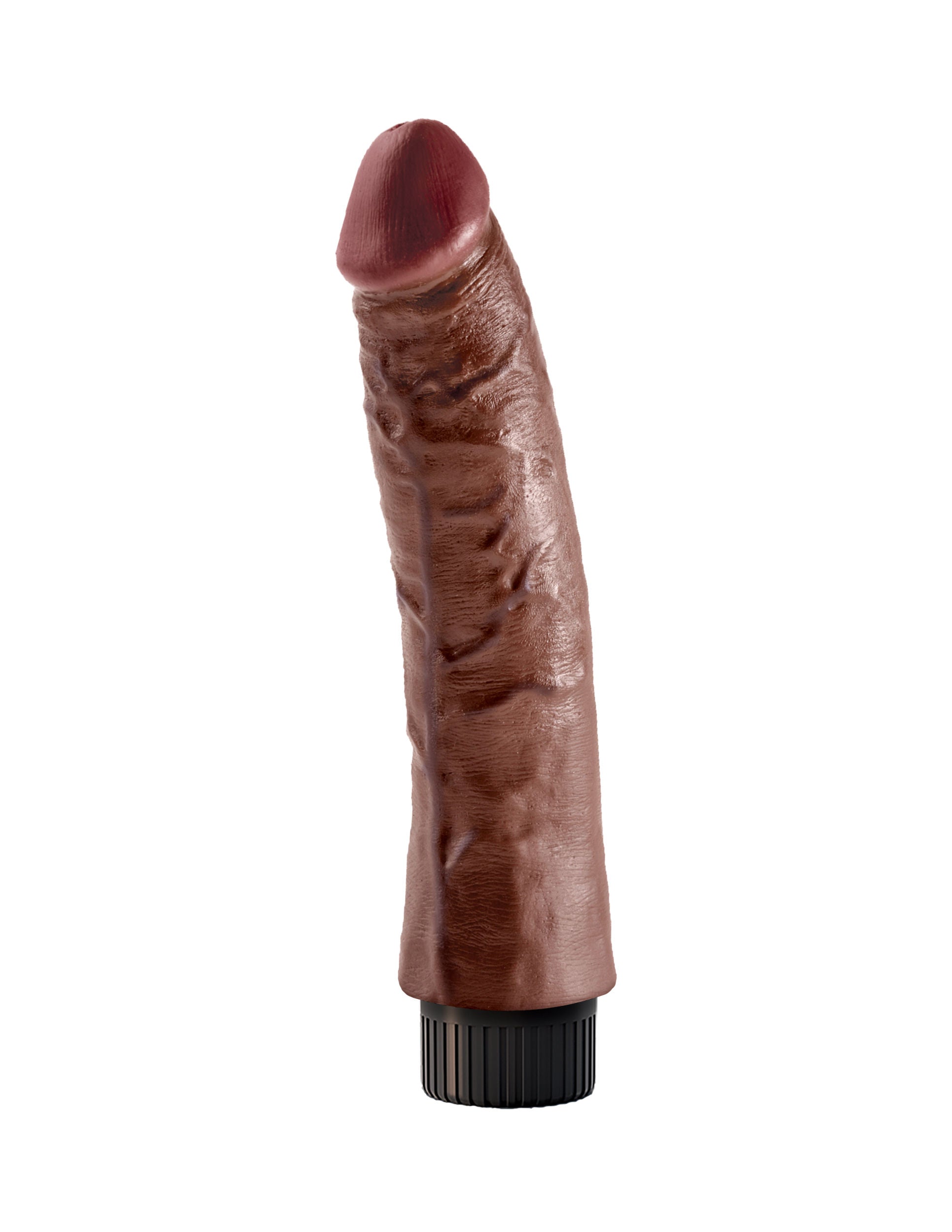 King Cock 7-Inch Vibrating Dildo (Brown) – Realistic Vibrating Dildo DONGS Vibrating