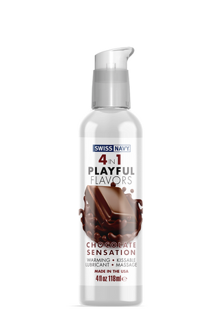 Playful Flavours 4 In 1 Chocolate Sensation 4oz/118ml Flavoured Lube