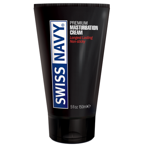 Swiss Navy Masturbation Cream 5oz/147ml - Silky Smooth Lubricant Default Title Masturbation Cream