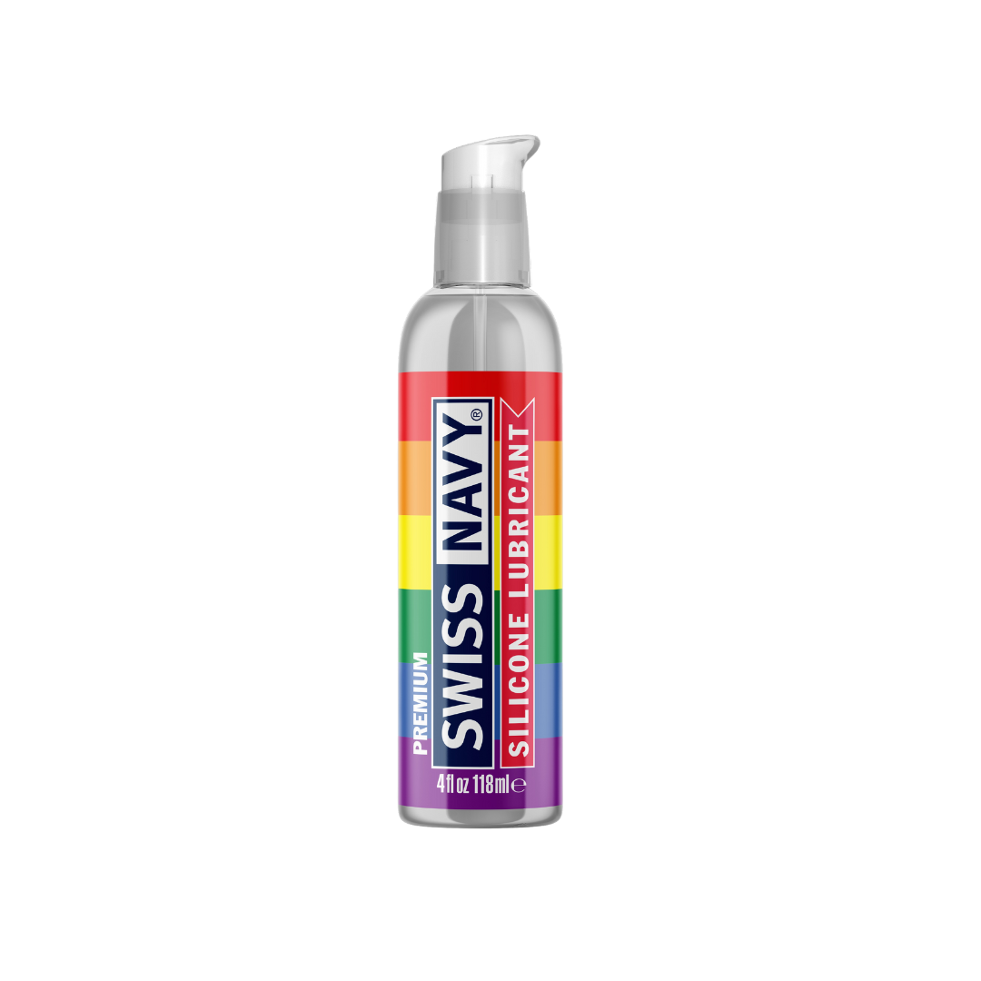 Swiss Navy Silicone Based Lubricant 4 Fl. Oz Pride Bottle Default Title Anal Toys & Stimulators