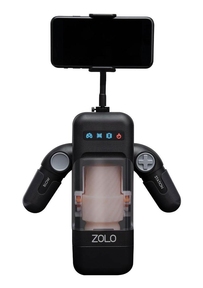 Zolo Blowstation Male Masturbator for Enhanced Pleasure and Satisfaction Black Strokers - Auto