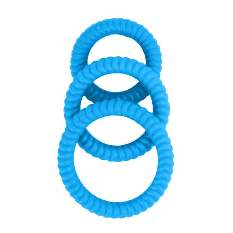 Ram Ultra Black Silicone Cock Ring Set > Cock Ring > Sets