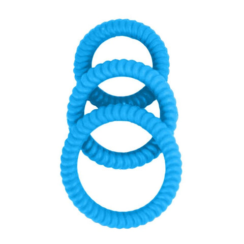 Ram Ultra Black Silicone Cock Ring Set for Enhanced Pleasure > Cock Ring > Sets