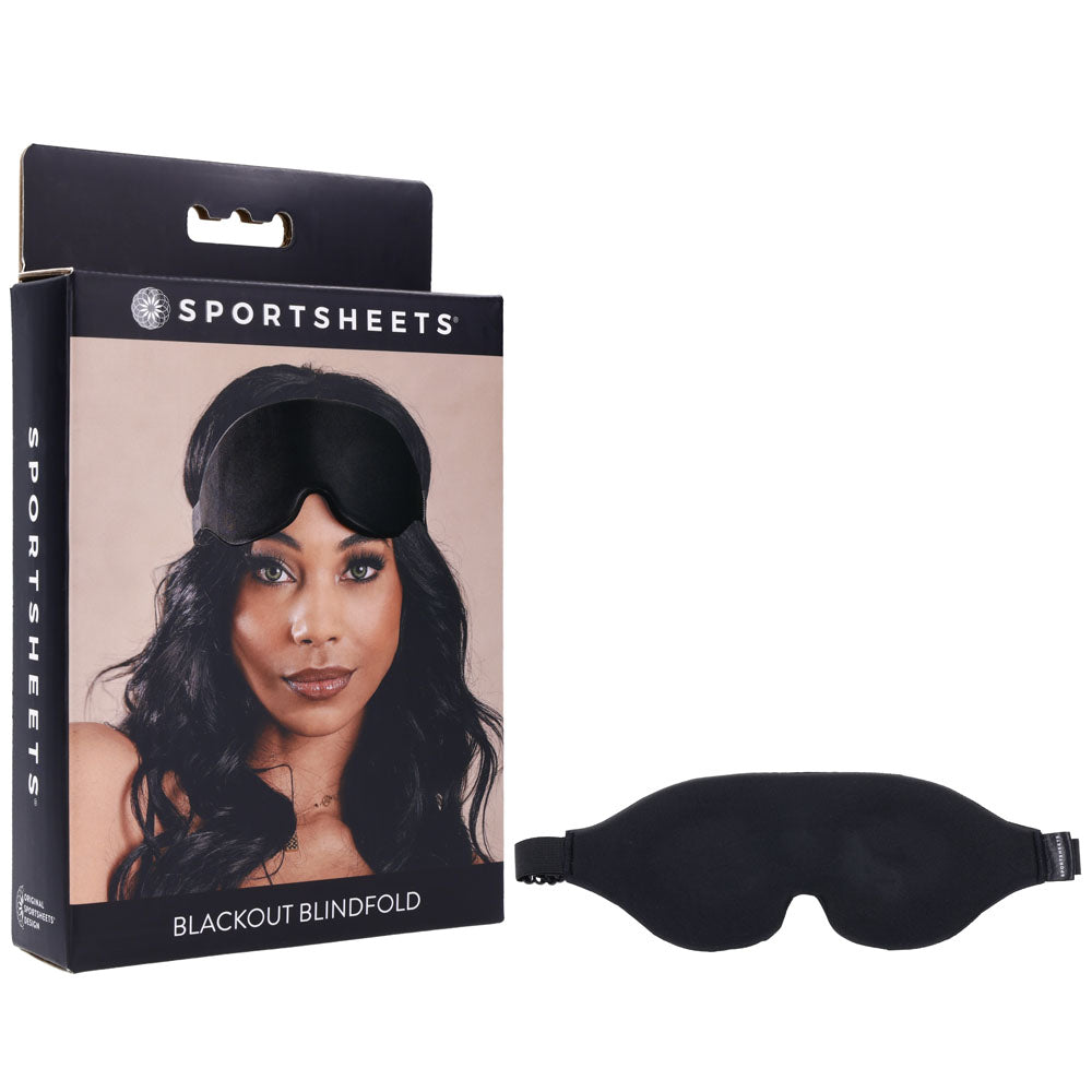 Sportsheets Blackout Blindfold – Adjustable Sensory Deprivation Blindfold > Bondage Gear > Blindfolds