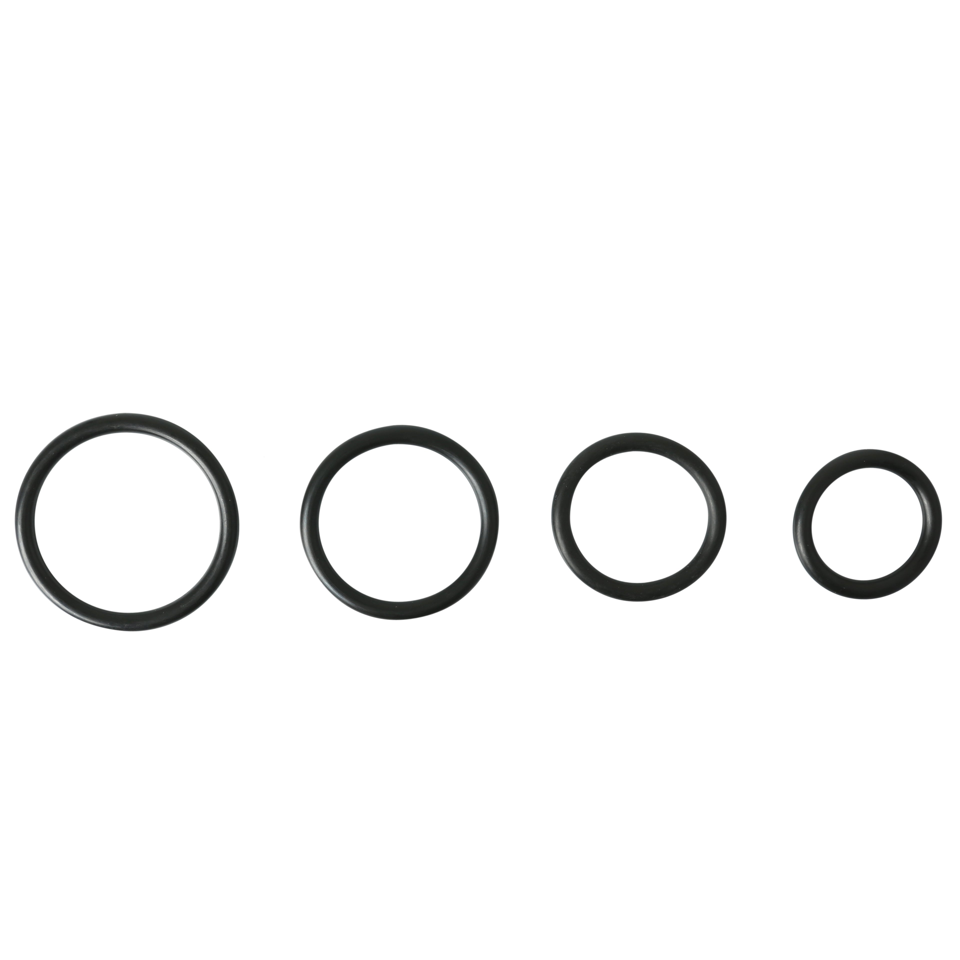 Sportsheets Rubber O-Rings 4 Pack – Versatile Strap-On Harness Accessories > Cock Ring > Sets