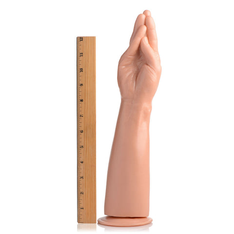 Realistic Hand and Forearm Dildo for Adult Intimacy Play Beige Dongs Other