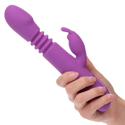 Jack Rabbit Elite Thrusting Rabbit - Purple VIBRATORS-RABBIT