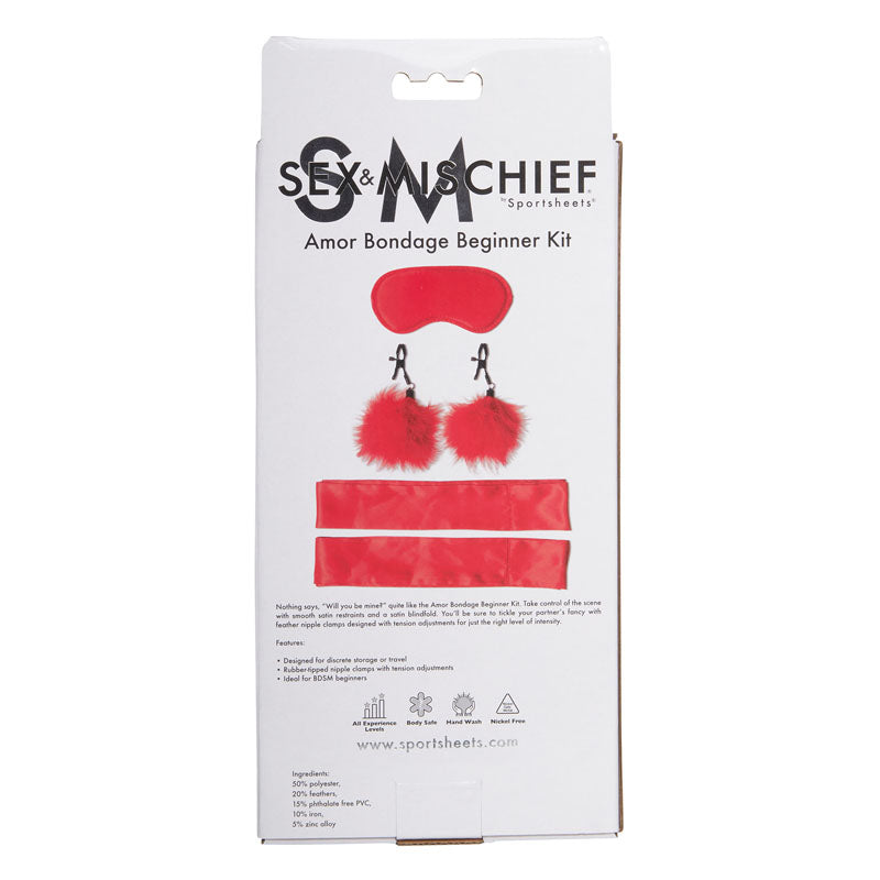 Sex & Mischief - Amor Bondage Beginner Kit for Couples Restraints