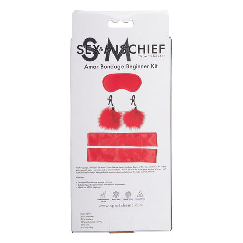Sex & Mischief - Amor Bondage Beginner Kit for Couples Restraints
