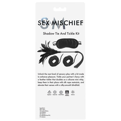 Sex and Mischief Shadow Tie and Tickle Kit > Bondage Gear > Restraints