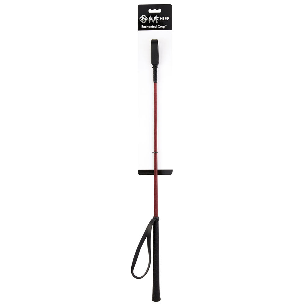 Sex and Mischief Enchanted Crop Impact Toy for Sensual Play Red Whips & Paddles