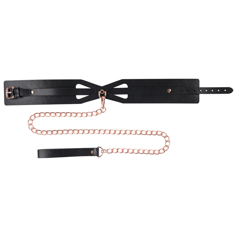 Sex and Mischief Brat Collar and Leash Black Restraint Restraints