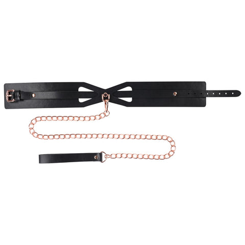 Sex and Mischief Brat Collar and Leash Black Restraint Restraints