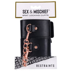 Sex & Mischief Brat Locking Cuffs (Rose Gold) – Elegant Hand Cuffs > Bondage Gear > Restraints