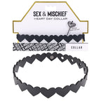 Sex & Mischief Heart Day Collar Choker Style Necklace in Faux Leather Black > Clothes > Womens Leather