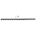 Sex & Mischief Heart Day Collar Choker Style Necklace in Faux Leather > Clothes > Womens Leather