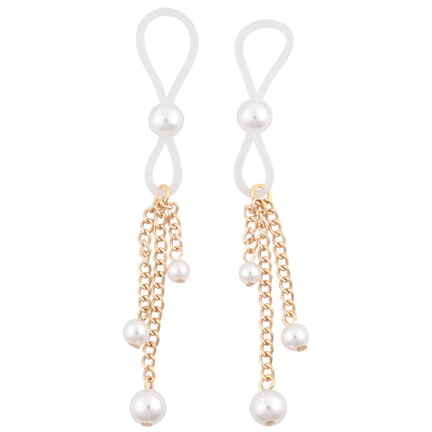 Sex & Mischief Pearl Nipple Ties Nipple Stimulators