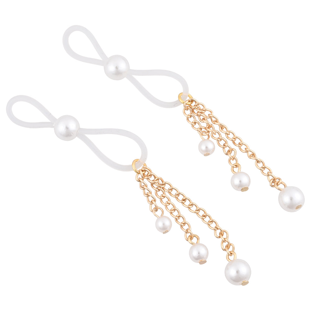 Sex & Mischief Pearl Nipple Ties Nipple Stimulators