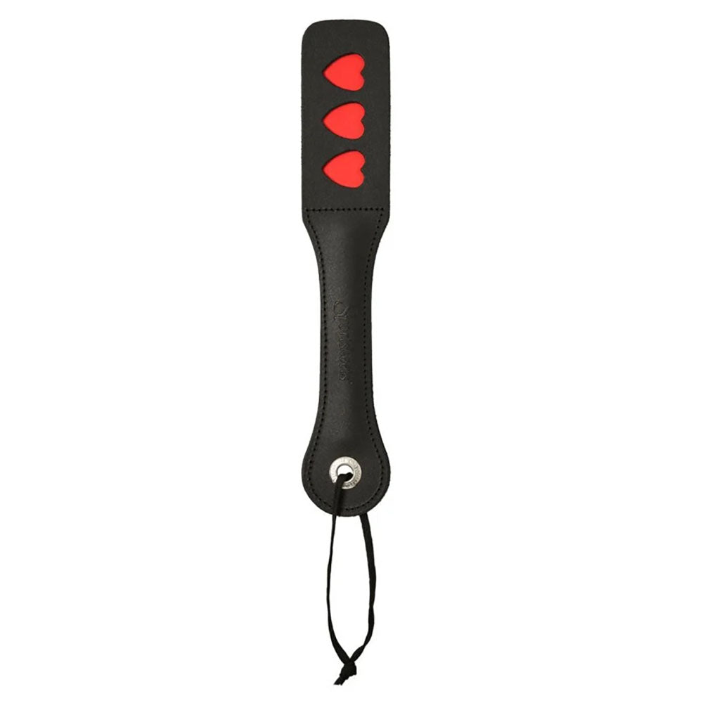 Sex And Mischief Heart Paddle – Split Surface Design Paddle Red|Black > Bondage Gear > Paddles