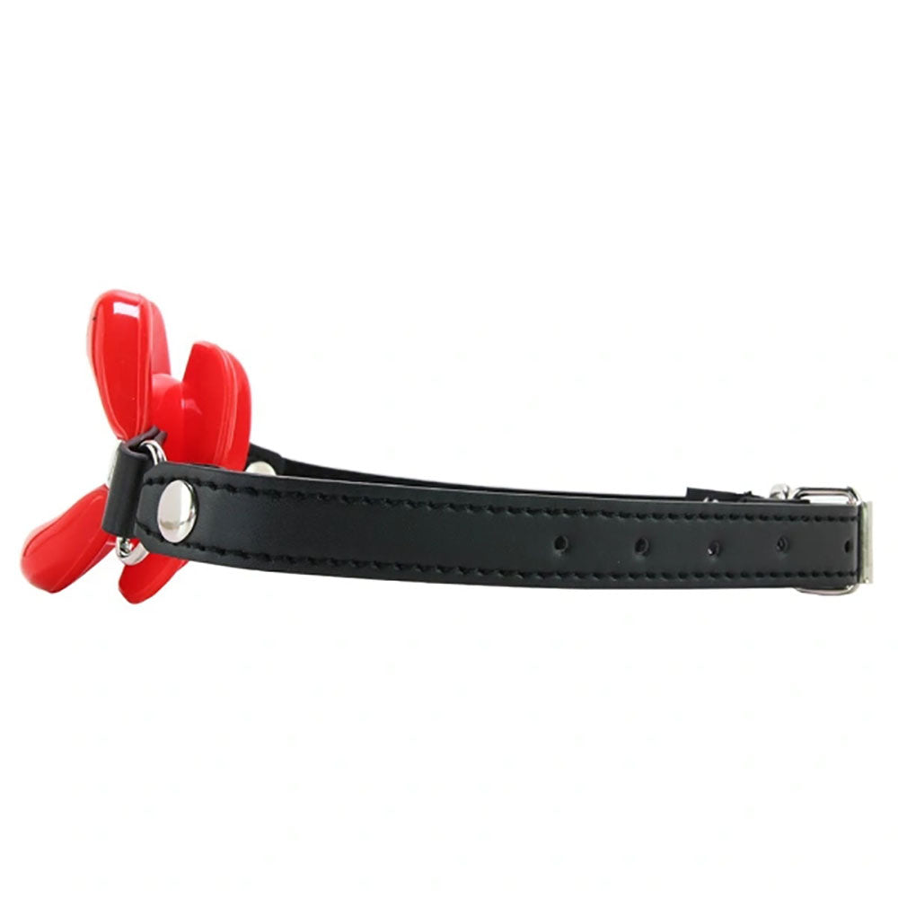 Sex & Mischief Silicone Lips Mouth Gag Adjustable Vegan Leather Strap 63.5 cm Mouth Gag > Bondage Gear > Gags and Bits