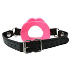 Sex & Mischief Silicone Lips Mouth Gag Adjustable Vegan Leather Strap 63.5 cm Mouth Gag > Bondage Gear > Gags and Bits