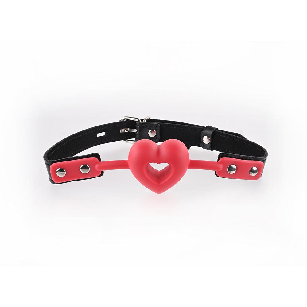 Sex & Mischief Amor Ball Gag - Adjustable Heart Gag Restraints